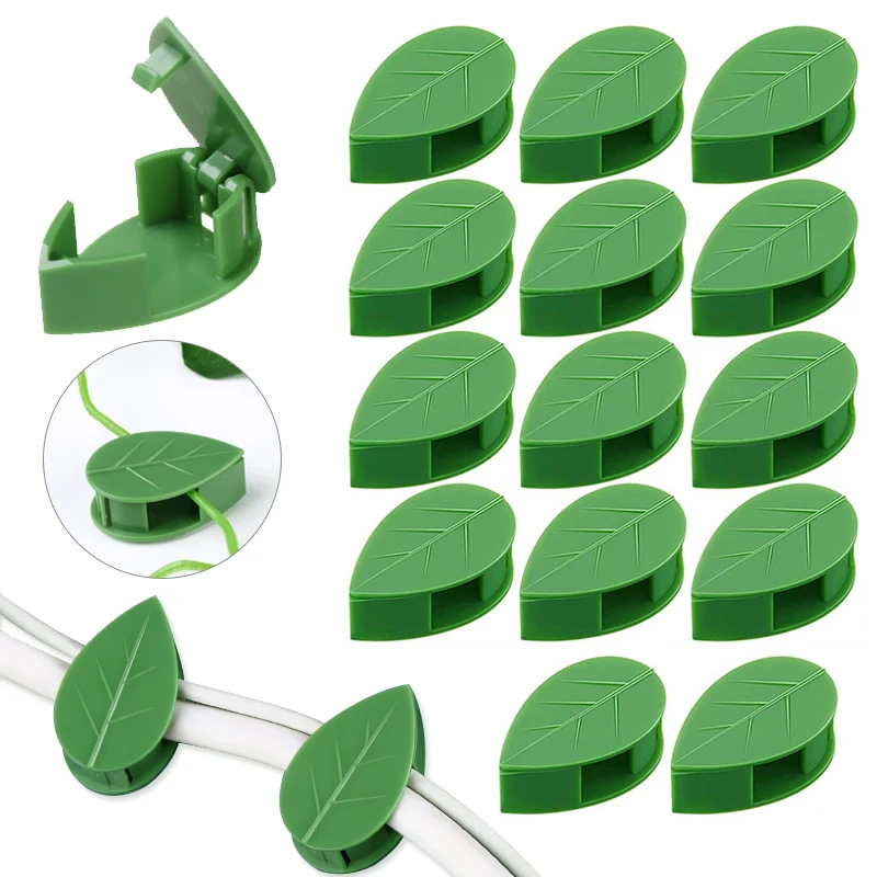 Vine Climbing Plastic - 1-50 個目に見えない植物壁クライミングデバイスつるブラケット固定バックルリーフクリップトラクションラックガーデン用品