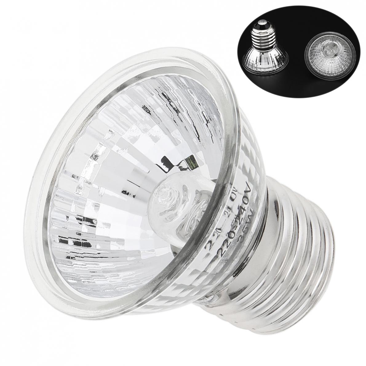 Basking Bulb Halogen - 温度コントローラー付きハロゲンランプ、爬虫類ランプ、カメの日光浴、UV電球、加熱ランプ、両生類、トカゲ、25 w、50 w、75w