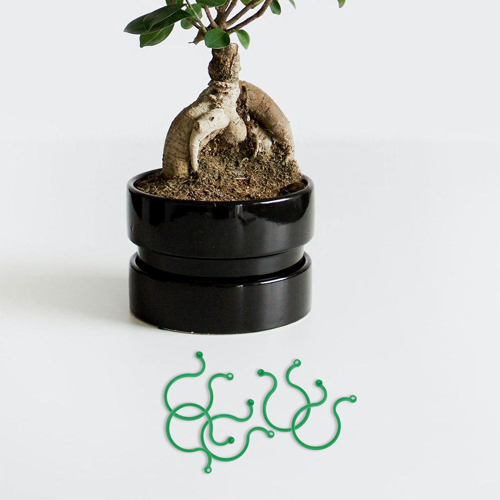 Vine Climbing Plastic - 200個入り ガーデン植物クリップ プラスチック製トマトサポートクランプ 茎ホルダー つる性植物用 野菜の蔓クリップ