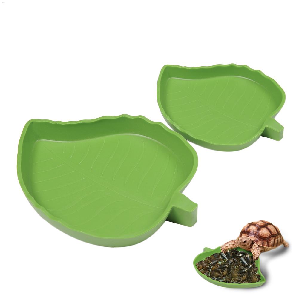 Water Dish Reptile - 両生類 爬虫類 餌入れ プラスチック製 爬虫類テラリウム 給餌盆