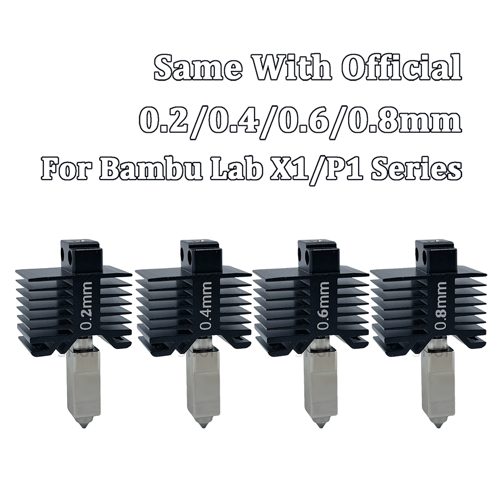 Ceramic Heat Emitter - Bambu Lab X1 P1用新型ホットエンドキット、サーミスターセラミックヒーター付きホットエンドプリントヘッド、bambu lab X1C