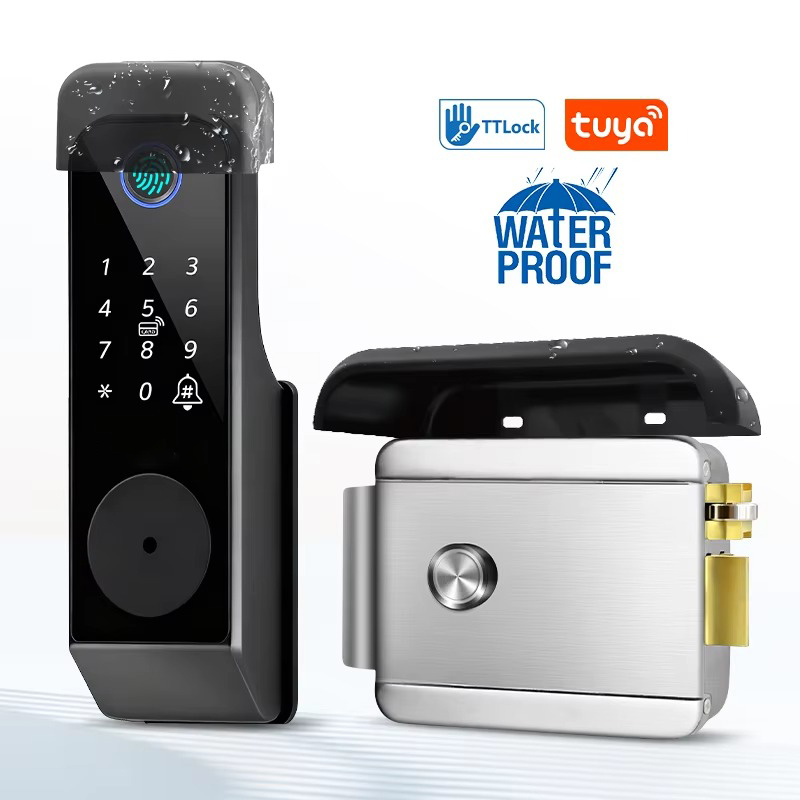 Glass Door Hinge - 防水指紋ロック Tuya Wifi リモートコントロール Bluetooth TTLock