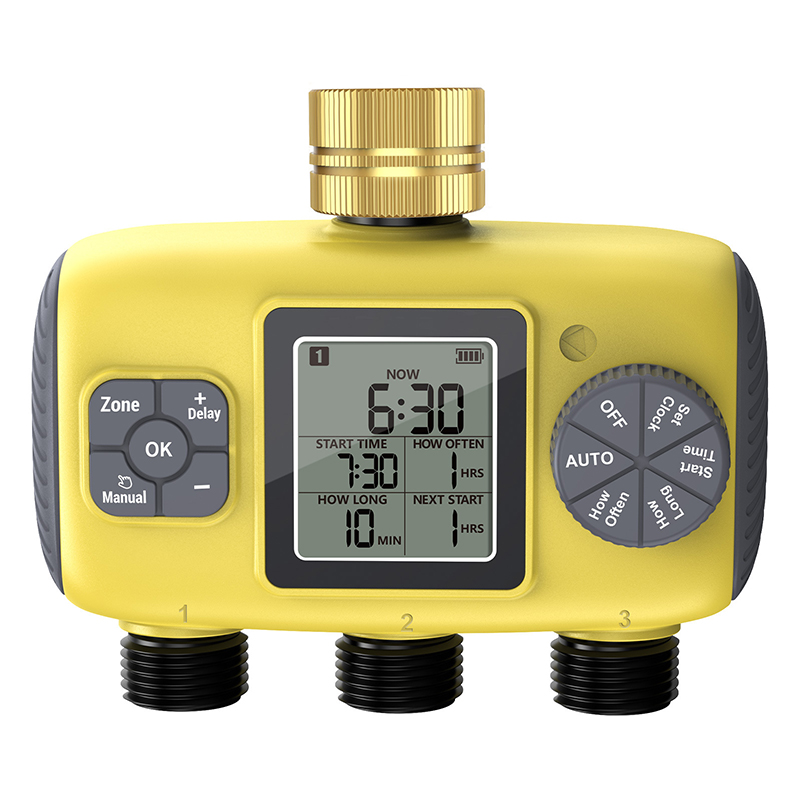 Timer Dual Outlet - デュアルアウトレットスマート灌漑システム自動散水タイマー散水蛇口ホースプログラマー（庭園屋外用）