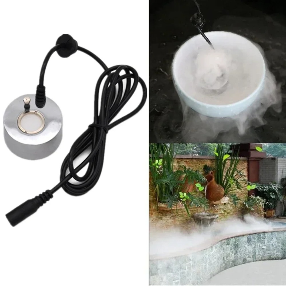 Terrarium Fogger Ultrasonic - 5 IN 1 ミストメーカー噴霧器超音波加湿器噴水ロックガーデン盆栽水族館池装飾アトマイザー噴霧ヘッド
