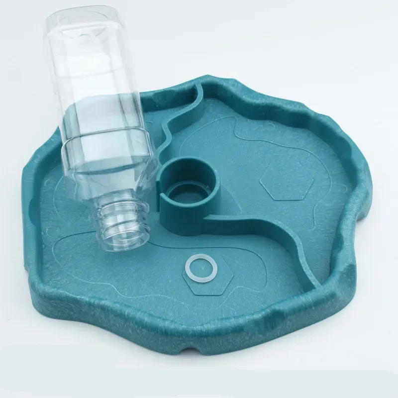 Water Dish Reptile - ペット爬虫類用フィーダー 2 in 1 自動給水給餌プレート トカゲ・カメ用ディスペンサー