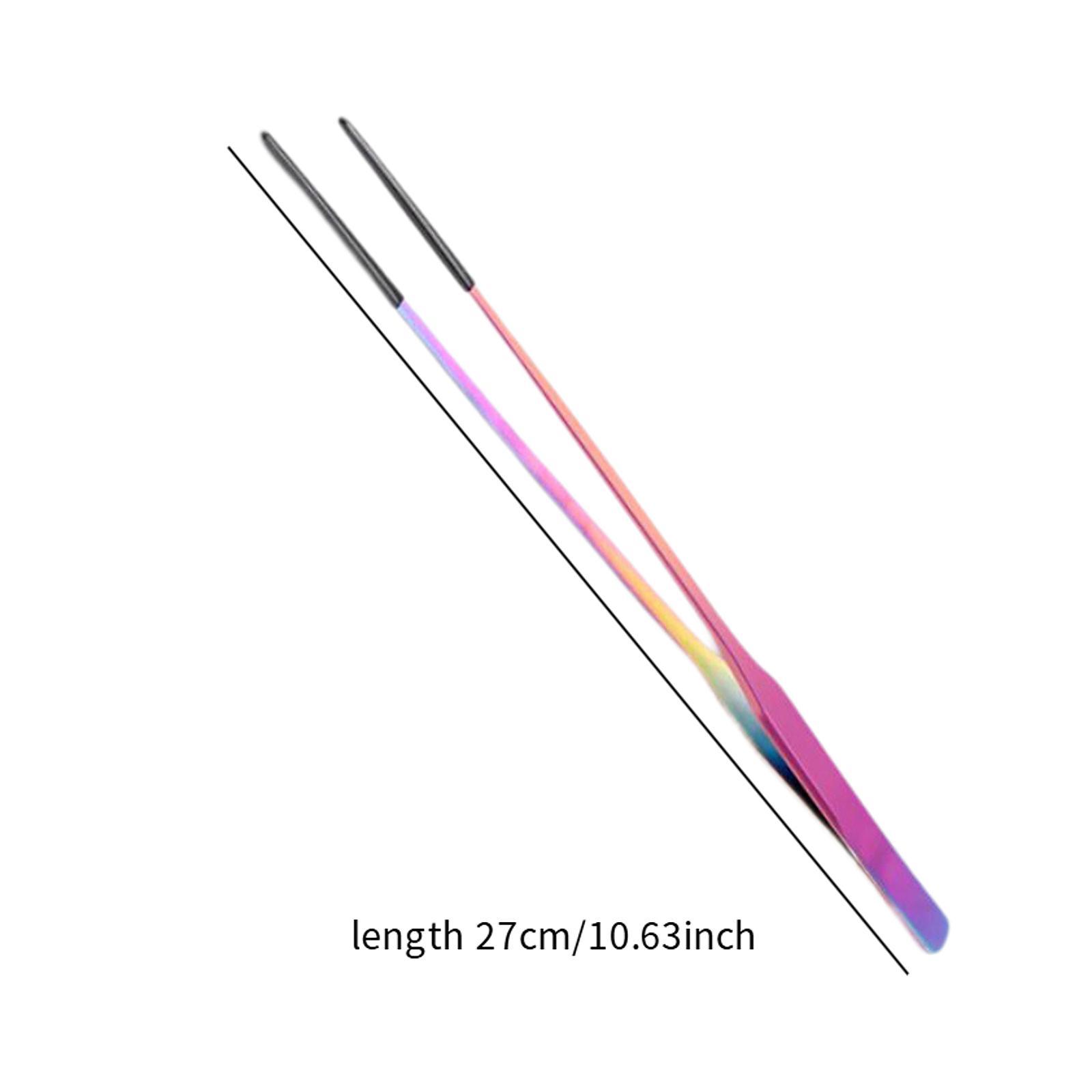 Feeding Tong Stainless - 爬虫類用フィーダートング ソフトシリコンチップ付き 耐久性のあるテラリウムピンセット イグアナ、カメ、アクアスケーピング、小型ペット用品用
