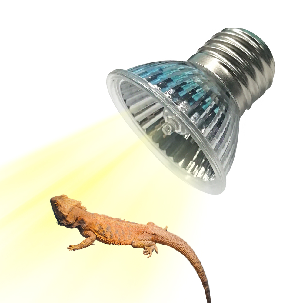 Calcium Powder Reptile - 25W/75W/100W フルスペクトルUVAUVB加熱ランプ 爬虫類カメ用 E27 熱伝導性カルシウムライト トカゲ・カエル用