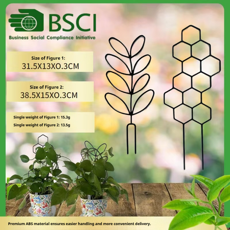 Vine Climbing Plastic - 1PC ハニカムデザイン植物トレリス、鉢植えのつるや花用の防錆プラスチック製サポート、屋内屋外庭園用クライミングフレーム