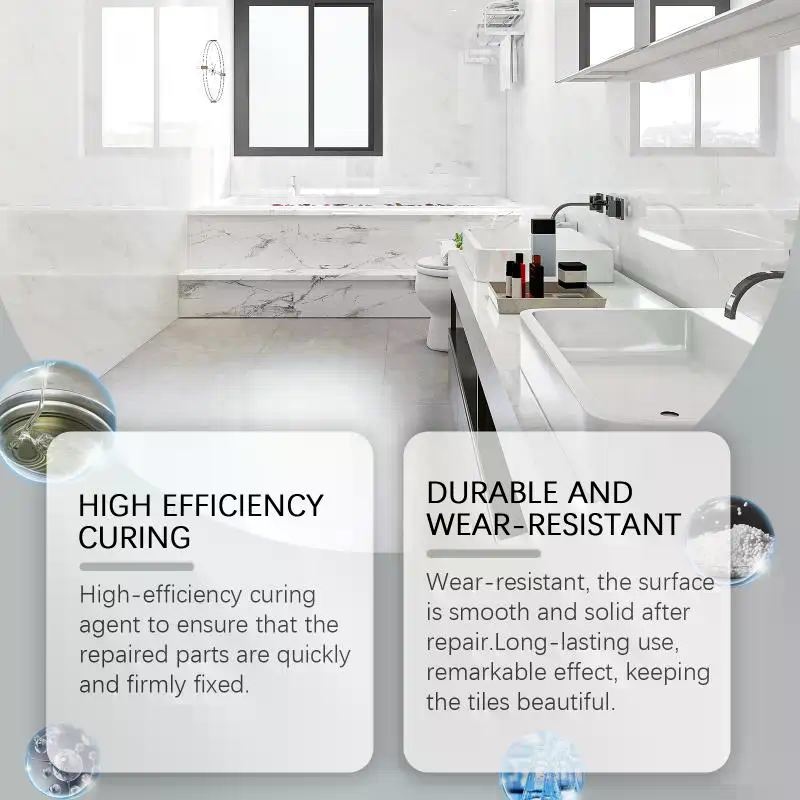 磁器修理パテ セラミック浴槽補修剤 浴槽タイル補修 100g - Ceramic Tile Floor のレビューと価格