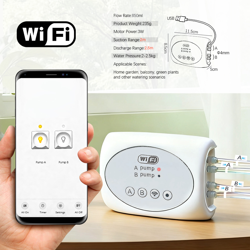 Wifiタイマー付きデュアルコンセントポンプ点滴灌漑システム - Timer Dual Outlet のレビューと価格