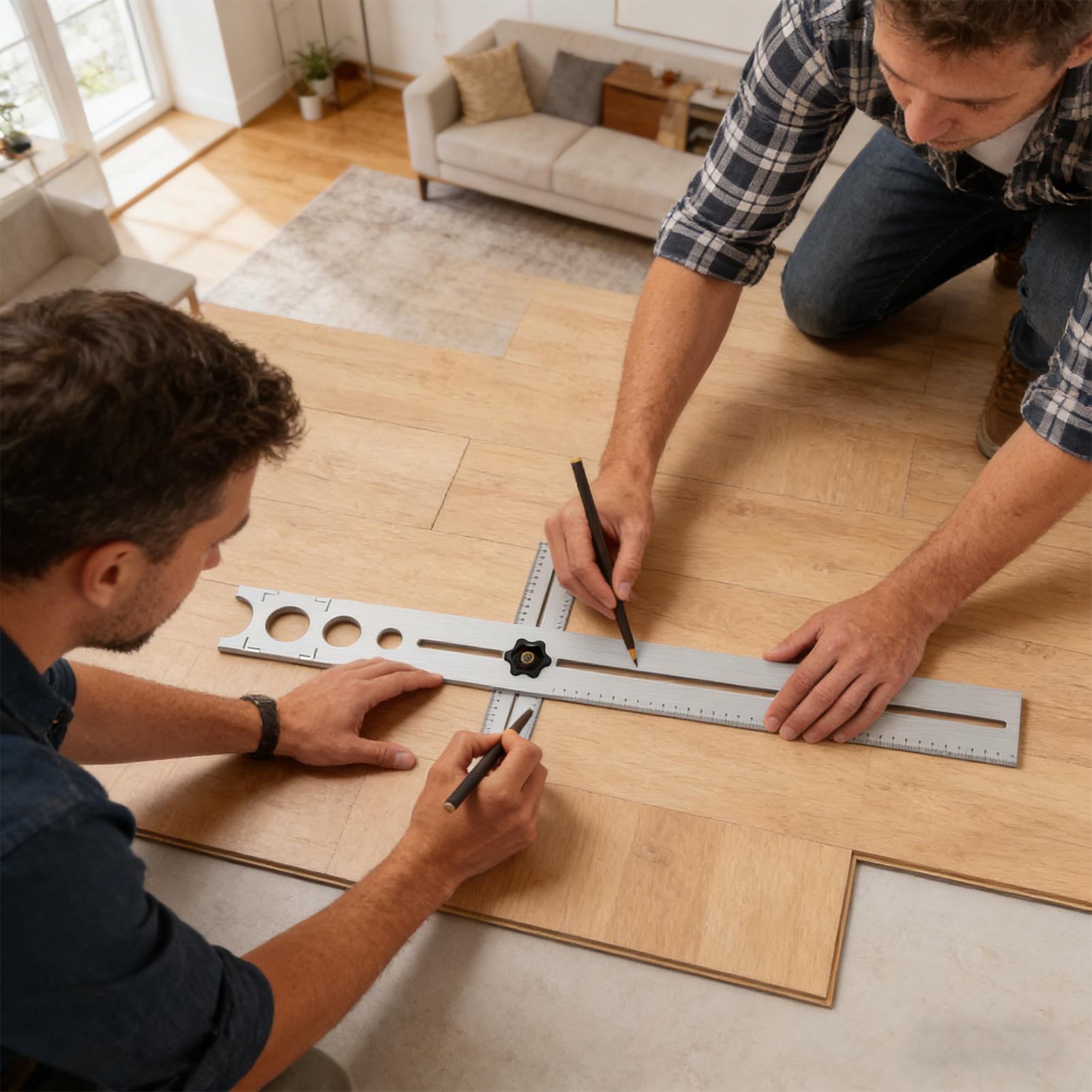 タイル穴ロケーターステンレス鋼ユニバーサル調整可能な測定ツー - Ceramic Tile Floor のレビューと価格