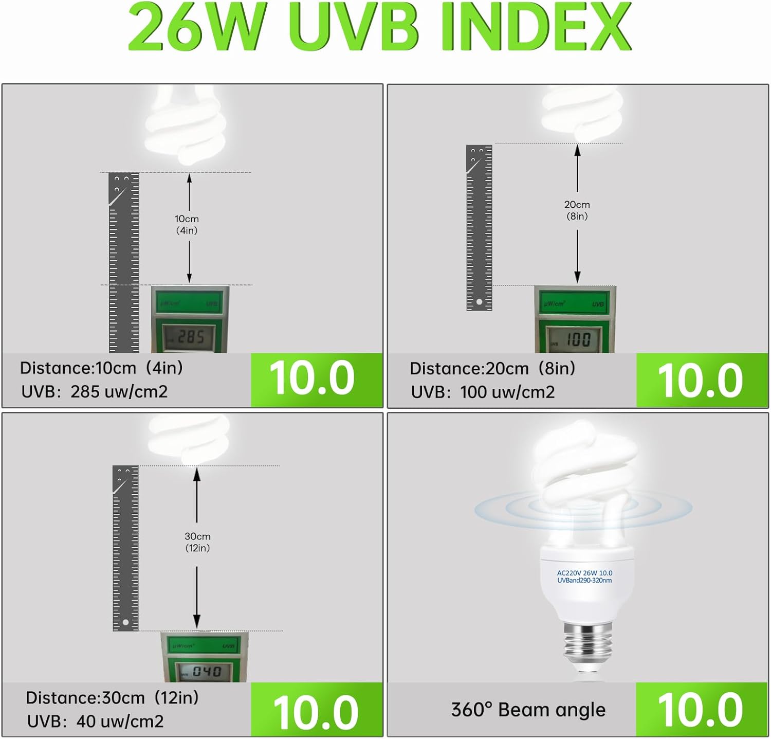 UVB 5.0 10.0 爬虫類用ヒートランプ 13W /2 - Calcium Powder Reptile のレビューと価格