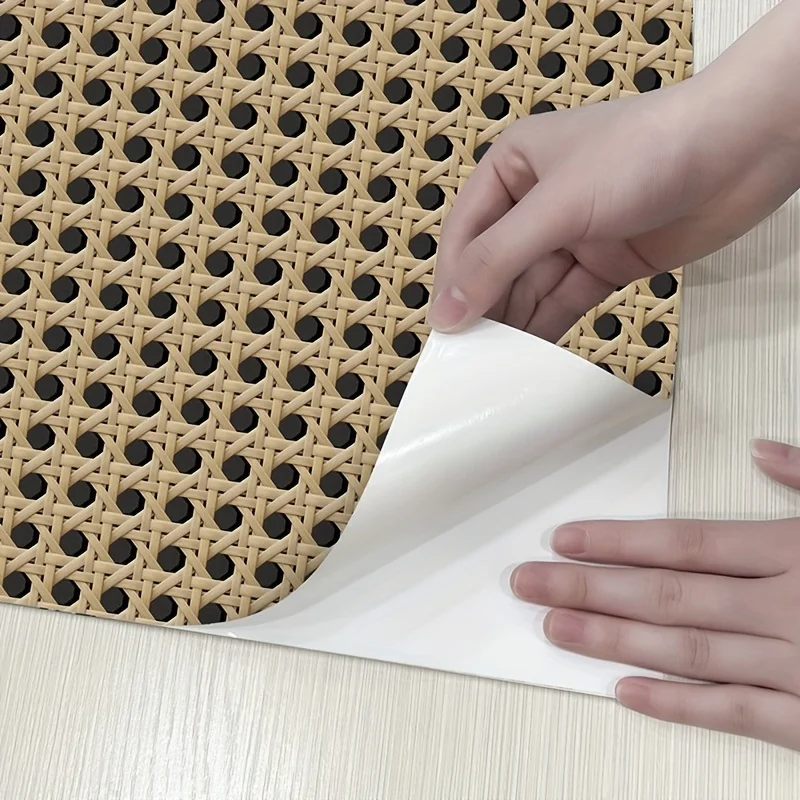45 センチメートルレトロ籐パターン自己粘着寝室木目ステッカ - Pvc Panel Background のレビューと価格