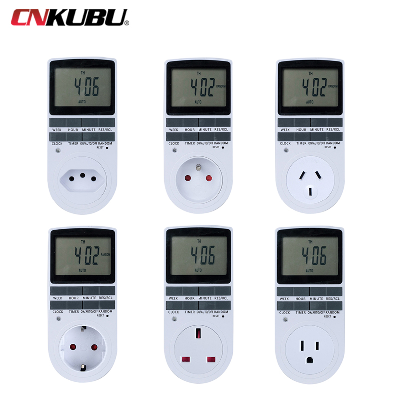 7日間プログラム可能なタイマーソケットコンセント、110V- - Timer Dual Outlet のレビューと価格