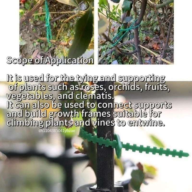 50-1000個 調整可能なプラスチック製植物ケーブルタイ  - Vine Climbing Plastic のレビューと価格