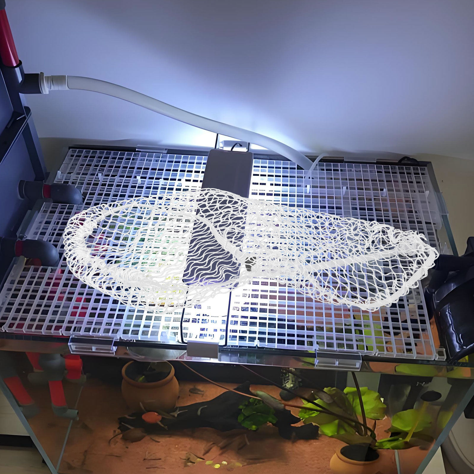 水槽用ナイロン製トップカバー 40x20cm 魚タンク用メッ - Screen Top Mesh のレビューと価格