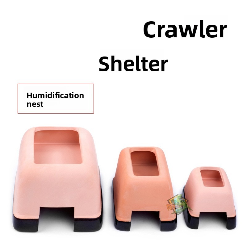爬虫類用加湿隠れ家洞窟 セラミック製 水分補給保湿隠れ箱 ト - Hide Cave Ceramic のレビューと価格