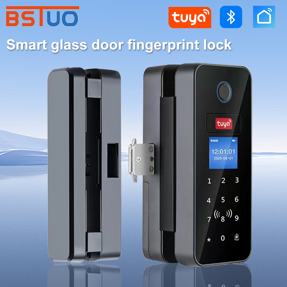 ダブルフックスマートガラスドアロックガラス引き戸 Tuya  - Glass Door Hinge のレビューと価格