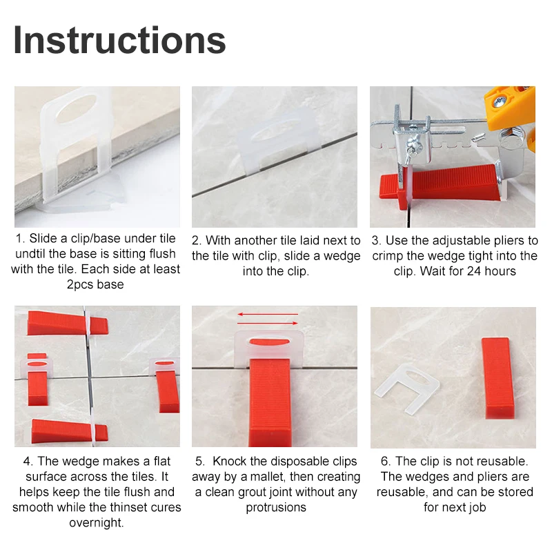 100個入り 1/1.5/2/2.5/3mm セラミックタイ - Ceramic Tile Floor のレビューと価格