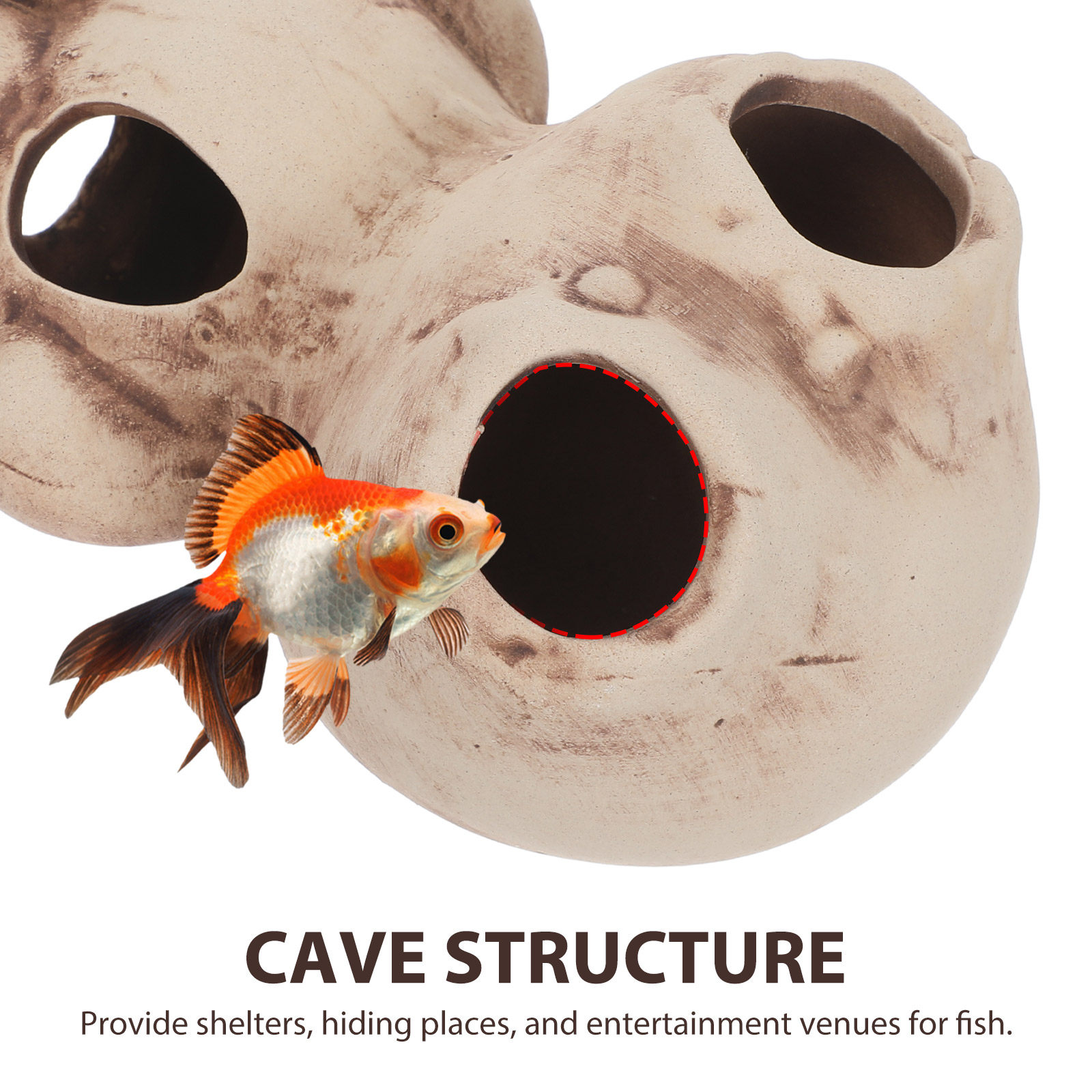 水槽エビシェルターハウス エビ繁殖洞窟 隠れ家 装飾隠れ家  - Hide Cave Ceramic のレビューと価格