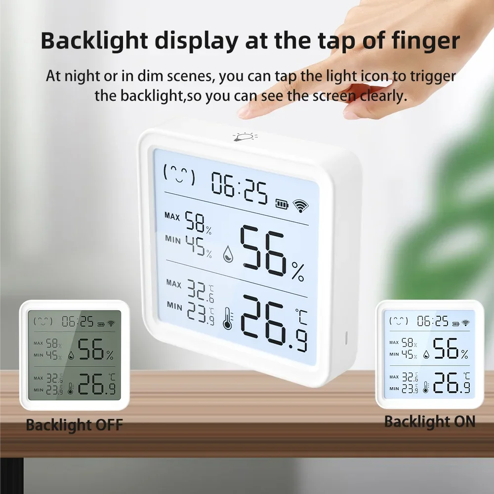 Tuya WiFi 温度湿度センサー スマートライフ用 バッ - Digital Hygrometer Probe のレビューと価格