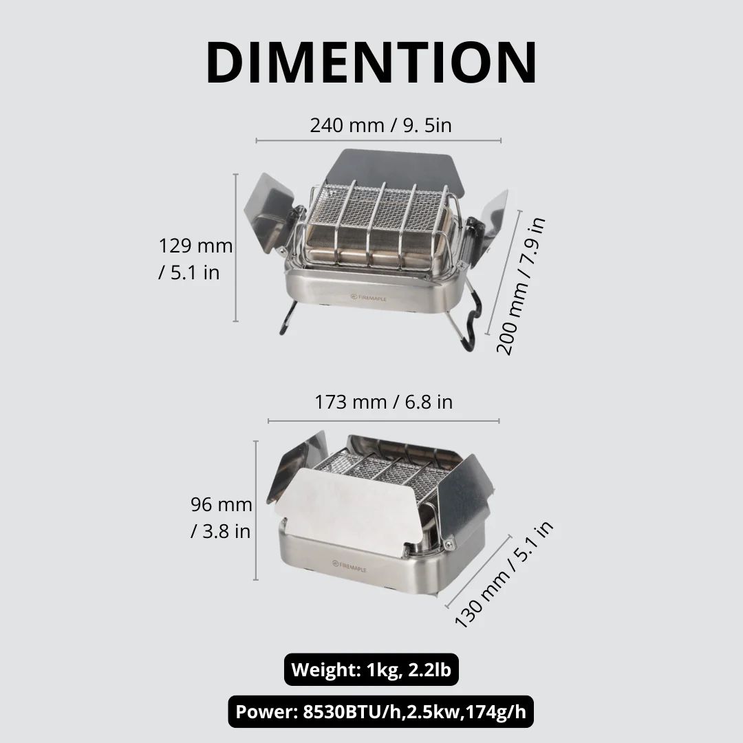 Fire-Maple Sunflower X ガスキャンプス - Ceramic Heat Emitter のレビューと価格