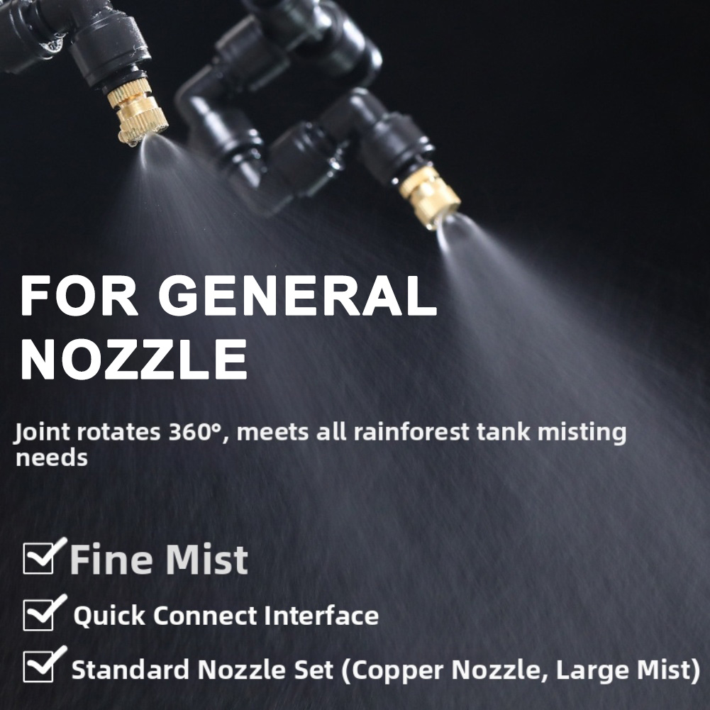 熱帯雨林水槽用爬虫類ミストノズルテラリウム加湿器360度スプ - Misting Nozzle Reptile のレビューと価格