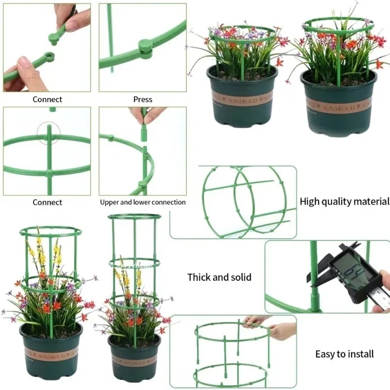 植物サポートパイルガーデン半円形フラワースタンドケージ植物成 - Vine Climbing Plastic のレビューと価格