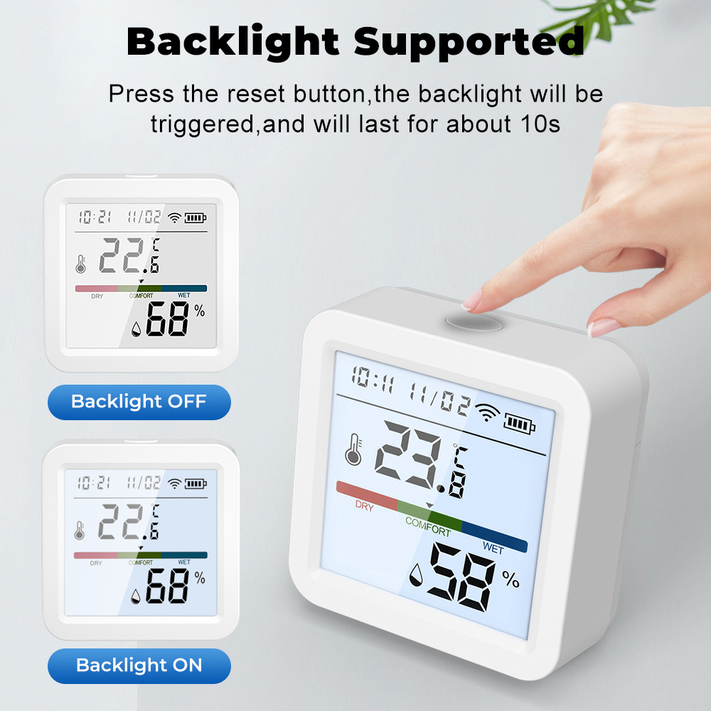 ONENUO Tuya WIFI 温度湿度センサー湿度計温度 - Digital Hygrometer Probe のレビューと価格