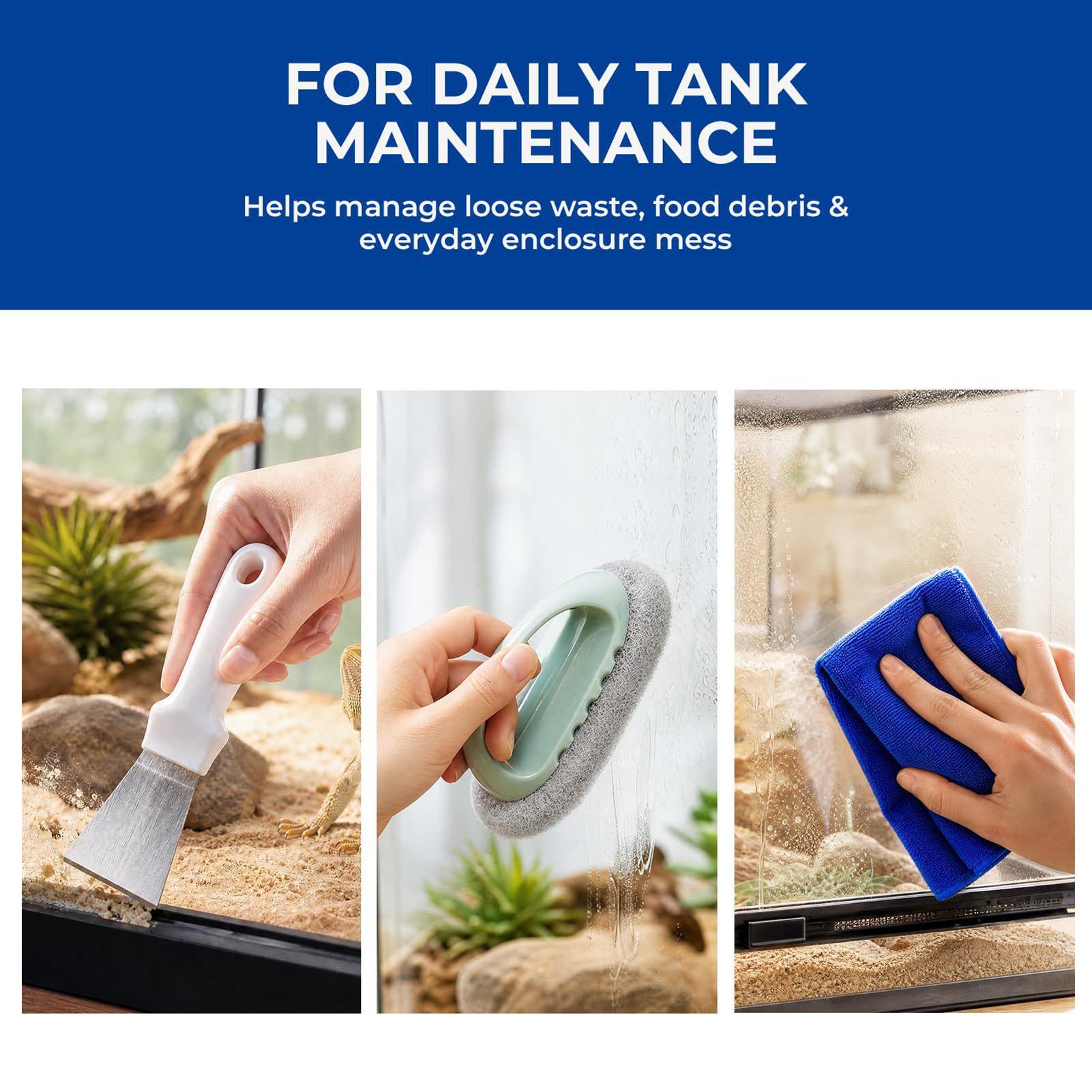 爬虫類タンク清掃キット、ダストパンブラシ、餌やりトング、ヒゲ - Feeding Tong Stainless のレビューと価格