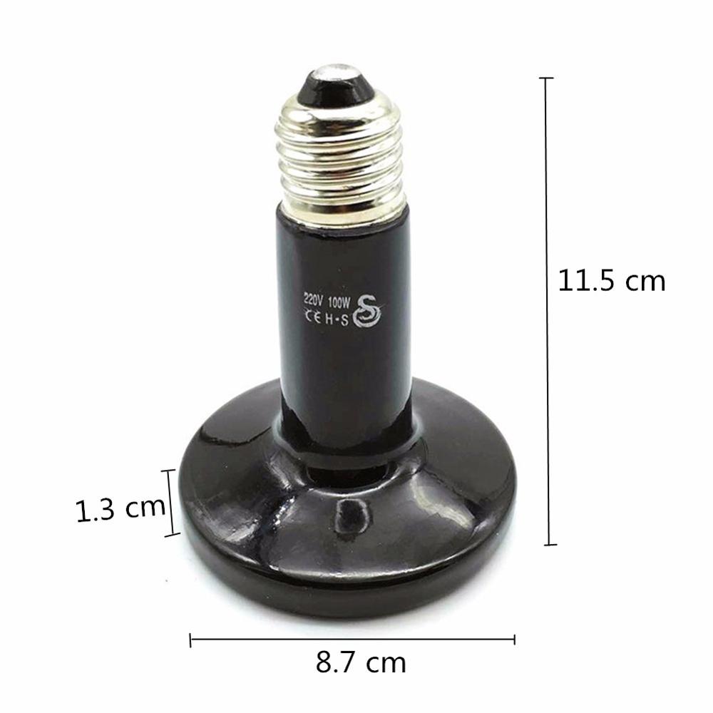 ペット用Wifi加熱ランプ,25w/50w/75w/100w - Ceramic Heat Emitter のレビューと価格