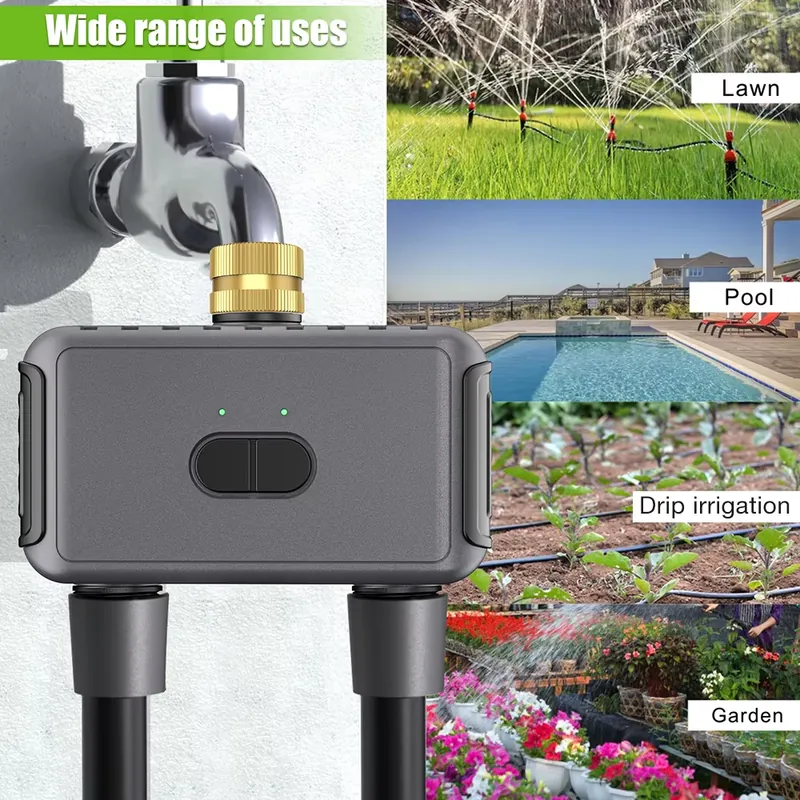 WAP01 WiFiアプリ制御 デュアルホース水タイマー ス - Timer Dual Outlet のレビューと価格