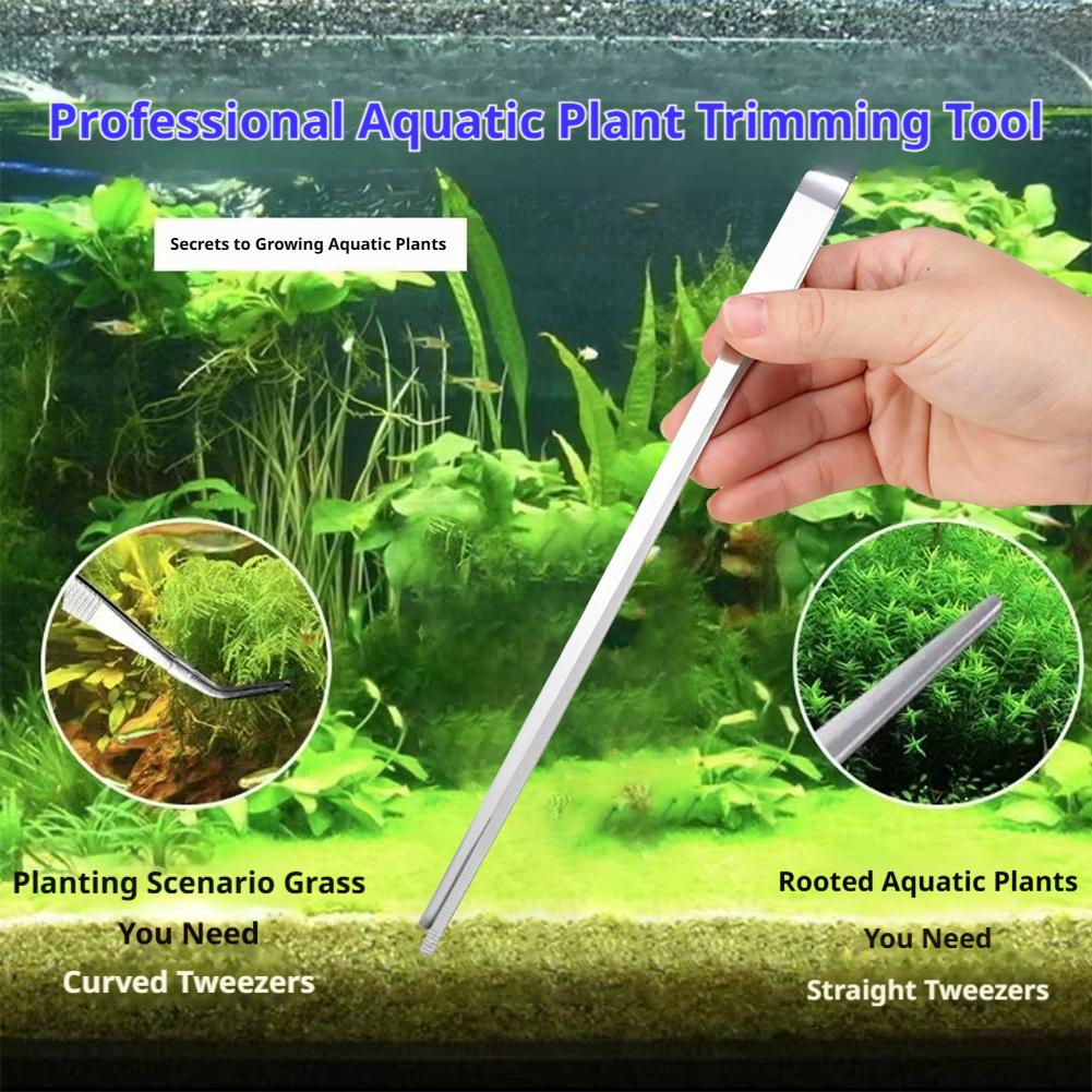 ステンレス製水槽ピンセット アクアスケープツール 直型・曲型 - Feeding Tong Stainless のレビューと価格