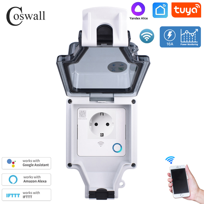Coswall Tuya Wifi Yandex アリス I - Timer Dual Outlet のレビューと価格