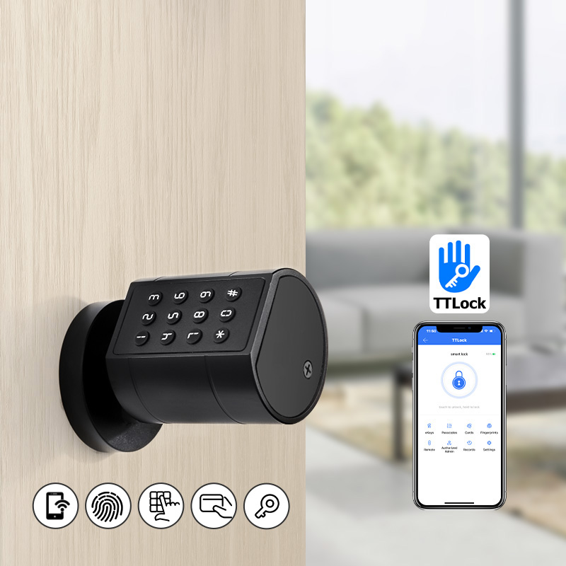 スマートユーロ円筒ドアロック ttlock アプリキーレスセ - Glass Door Hinge のレビューと価格