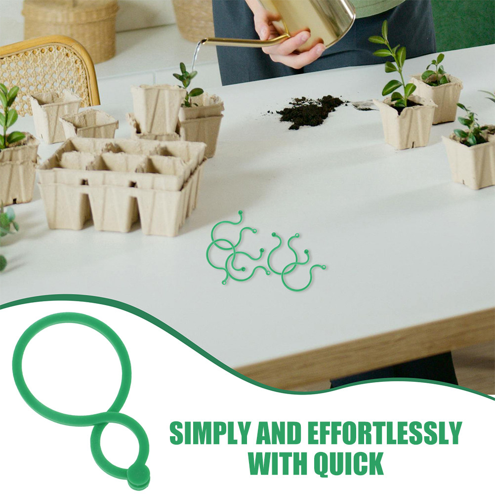 200個入り ガーデン植物クリップ ABS樹脂製 茎支持具  - Vine Climbing Plastic のレビューと価格