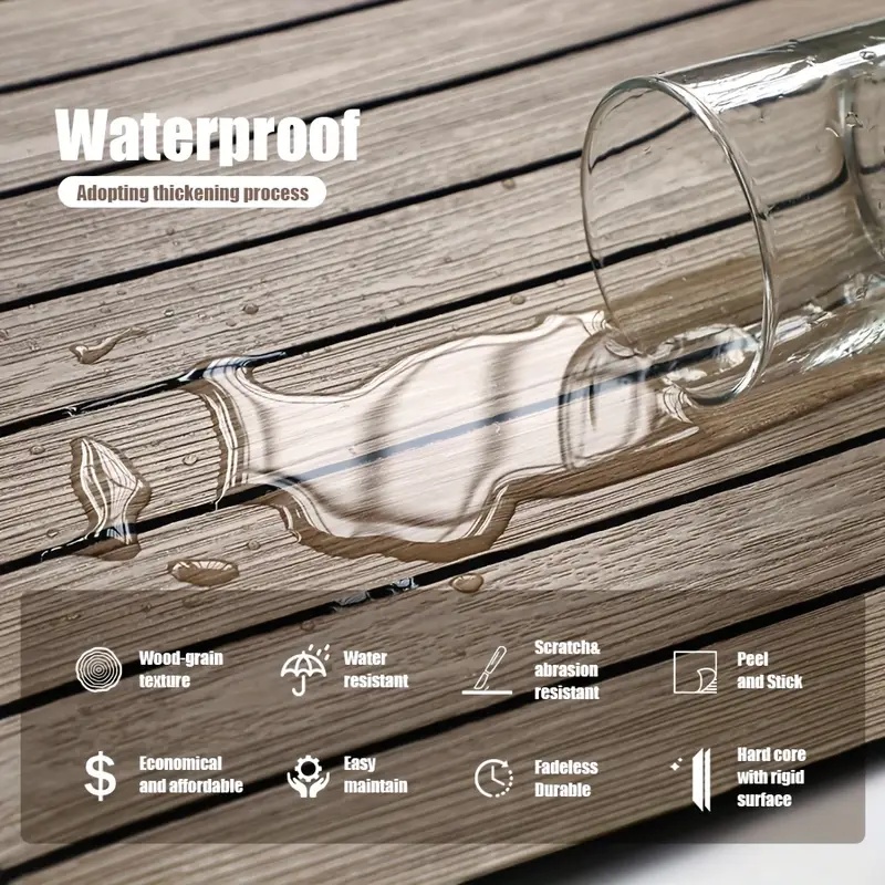 自己粘着防水 3D ウォールパネル木目調ウォールステッカー背 - Pvc Panel Background のレビューと価格