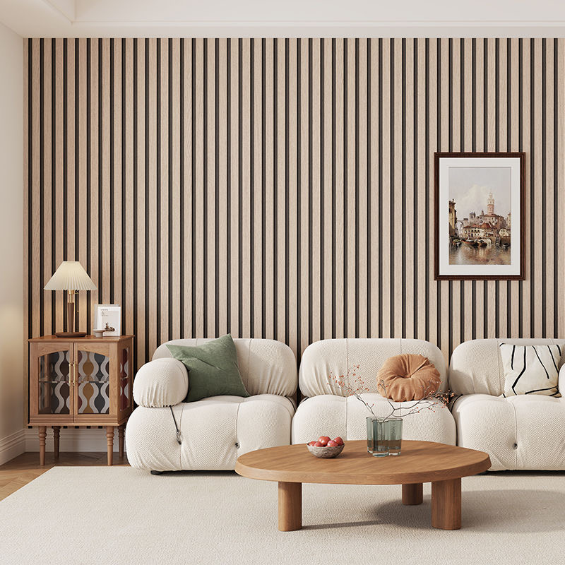 自己粘着木目調壁パネル防水背景壁グリルステッカー天井リビング - Pvc Panel Background のレビューと価格