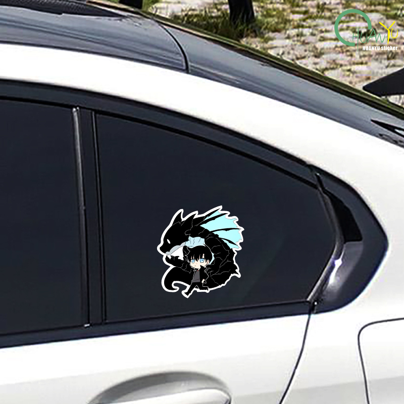 アニメ車のステッカー、私は単独でキャラクター車のデカール、パ - Glass Door Hinge のレビューと価格