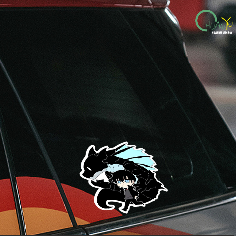 アニメ車のステッカー、私は単独でキャラクター車のデカール、パ - Glass Door Hinge のレビューと価格