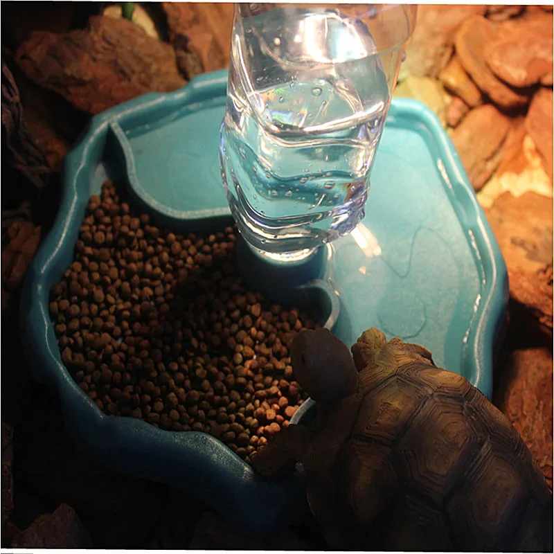 ペット爬虫類用フィーダー 2 in 1 自動給水給餌プレート - Water Dish Reptile のレビューと価格