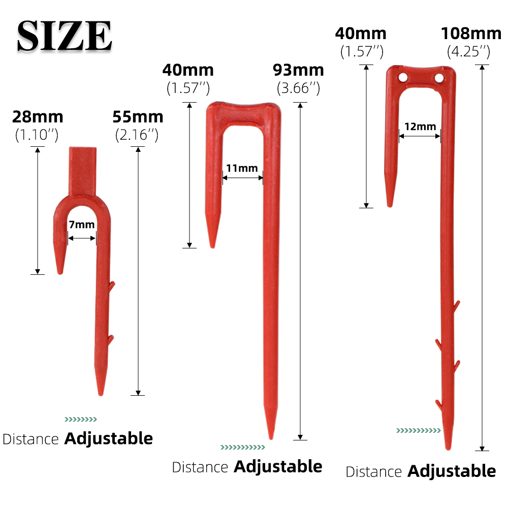 20-50 個イチゴ植栽フォーク掘るフォーク 50 ミリメー - Vine Climbing Plastic のレビューと価格