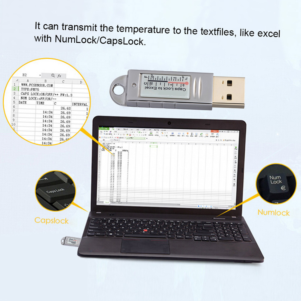 PCsensor USB 温度計 湿度計 PCsensor  - Digital Hygrometer Probe のレビューと価格