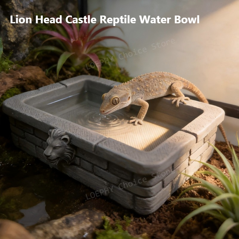 キャッスル・レプタイル・ウォーターボウル ライオンヘッド 3 - Water Dish Reptile のレビューと価格