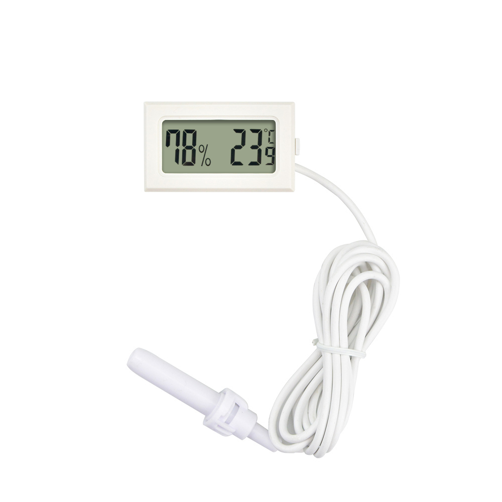 2 個ミニデジタル湿度計温度計ゲージプローブ Lcd ディス - Digital Hygrometer Probe のレビューと価格