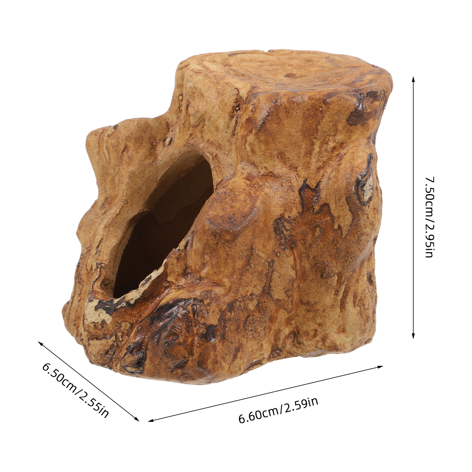 プレミアムセラミック製水槽用洞窟、魚タンク装飾、エビの隠れ家 - Hide Cave Ceramic のレビューと価格