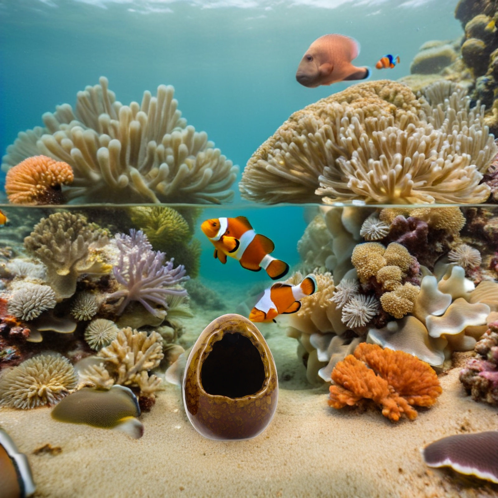 3個入り 魚の隠れ家 水槽用 セラミック製 装飾用 フェイク - Hide Cave Ceramic のレビューと価格