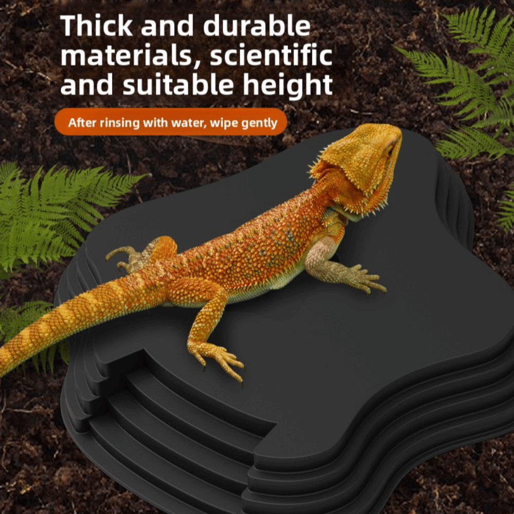 新しいプラスチック製のカメ用水盤、両面使用可能な段付きデザイ - Water Dish Reptile のレビューと価格