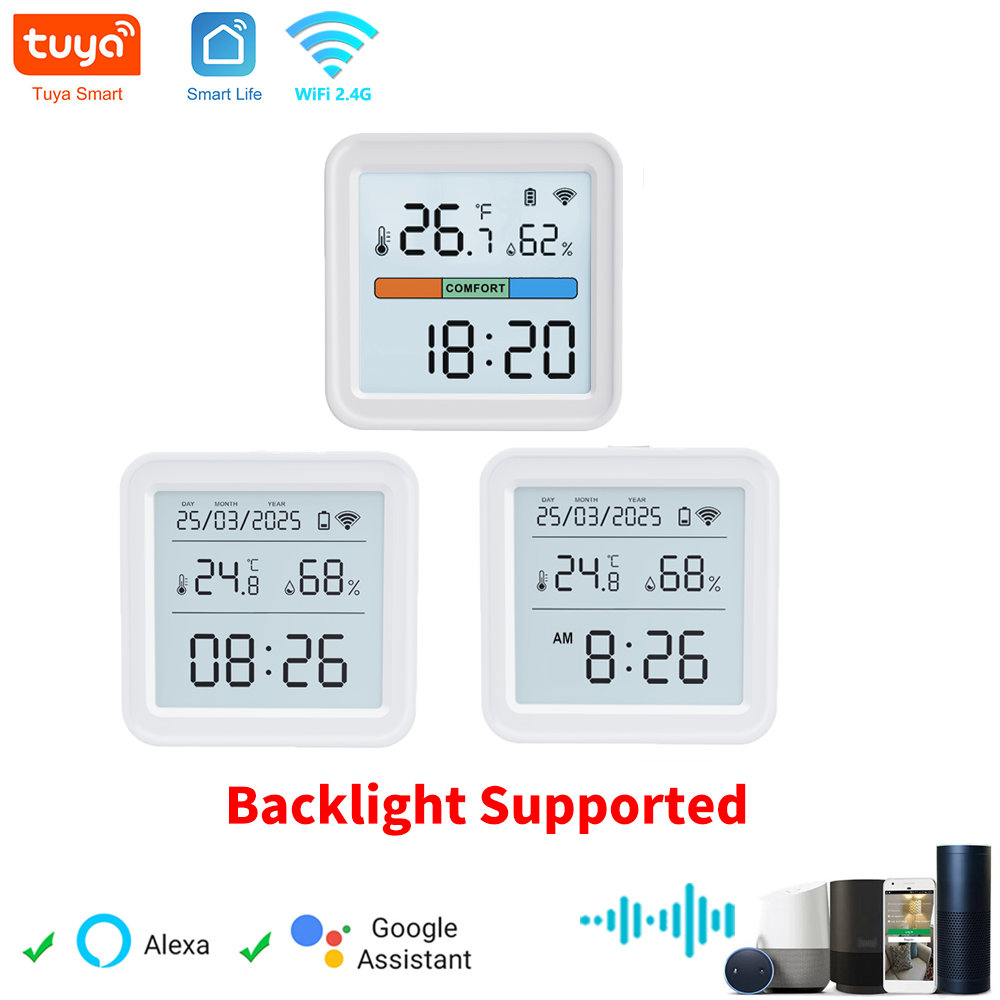 Tuya WIFI 温度湿度センサー 湿度計 温度計 スマー - Digital Hygrometer Probe のレビューと価格