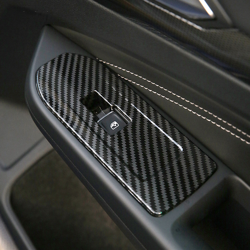 車のドアアームレストパネル用ステッカー,ガラスリフトボタン, - Glass Door Hinge のレビューと価格